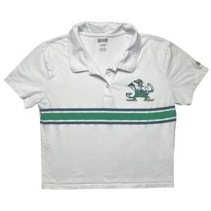 Tailgate Womens Sz Small Crop Top Notre Dame Fighting Irish Leprechaun Logo-1548